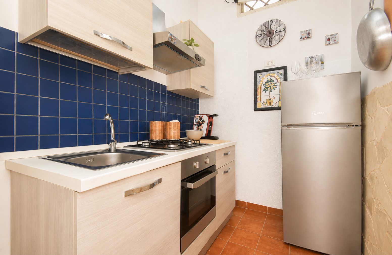 Cucina attrezzata dell'appartamento Approdo di Ulisse